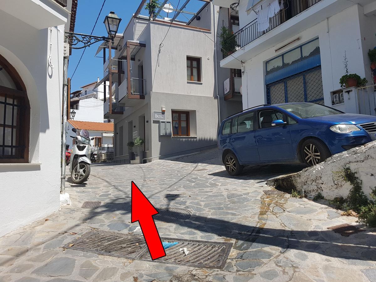 Hotel 8Kto Skiathos-Stadt Exterior foto